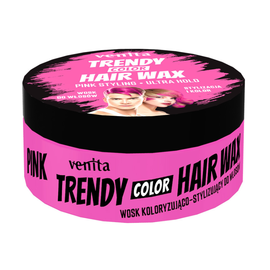 Воск для укладки волос VENITA Trendy Color, розовый, 75 г