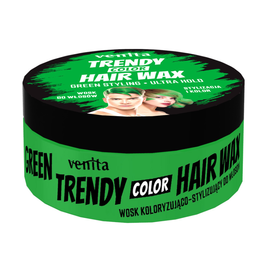 Воск для укладки волос VENITA Trendy Color, зеленый, 75 г