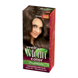 Краска для волос VENITA MultiColor, коричневый 4.17, 100 мл