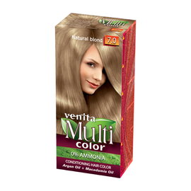 Vopsea pentru par VENITA MultiColor, blond natural 7.0, 100 ml