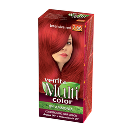 Краска для волос VENITA MultiColor, интенсивный красный 7.66, 100 мл