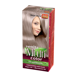 Краска для волос VENITA MultiColor, бежевый блонд 9.01, 100 мл