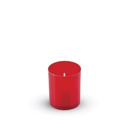 Свеча поминальная красная, пластик, 6 X 4.7 cм