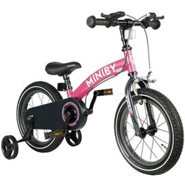 Bicicleta pentru copii QPLAY Miniby 3 in1 14 Rose