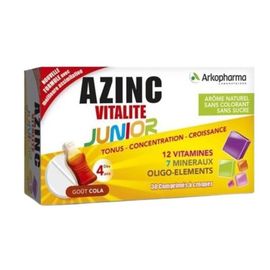 Мультивитамины AZINC Junior, Кола, N30