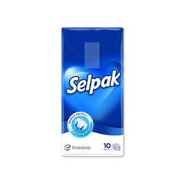 Носовые платки SELPAK Classic 4 слоя 10 шт