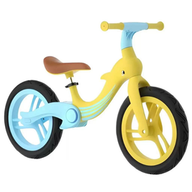 Bicicleta fara pedale pliabila 4PLAY Dolphin Blue-Yellow