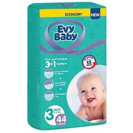 Подгузники для детей EVY BABY №3 TWIN MIDI 5-9 кг, 44 шт