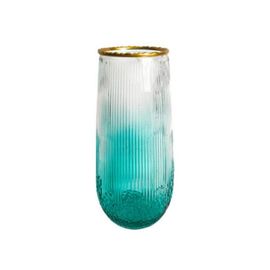 Vaza trasparenta VE38, sticla, 23.7 cm