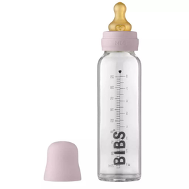 Стеклянная бутылочка Bibs Dusty Lilac, с латексной соской 0+ мес, 225 мл