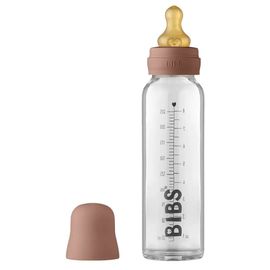 Бутылочка BIBS Woodchuck, стеклянная, антиколиковая, с латексной соской 0+ мес., 225 мл