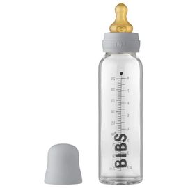 Бутылочка BIBS Cloud, антиколиковая, стеклянная, с латексной соской 0+ мес., 225 мл