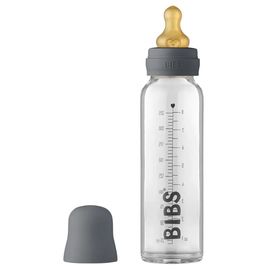 Бутылочка BIBS Iron, антиколиковая, стеклянная, с латексной соской 0+ мес., 225 мл