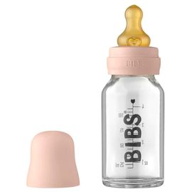 Бутылочка BIBS Blush, антиколиковая, стеклянная, с латексной соской 0+ мес., 110 мл