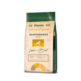 Сухой корм FITMIN dog mini maintenance lamb beef, 12 кг