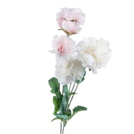 Цветок искусственный GS Пионы, разные цвета, 3 цветка, 80см, 942-66