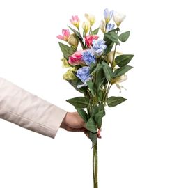 Floare decorativa GS Eustoma, multicolor, 70cm, 317455