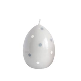 Декоративная свеча в форме яйца DS05962, пузырьки, серый
