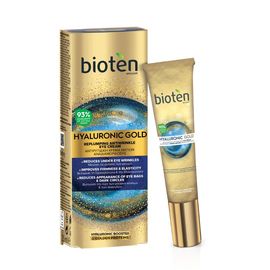 Crema BIOTEN Hyaluronic Gold, regeneratoare, pentru zona din jurul ochilor, 15 ml