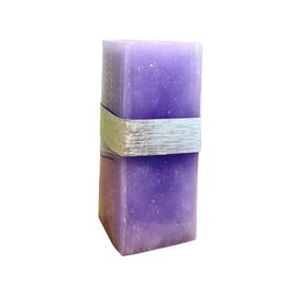 Ароматическая свеча квадратная ZH6615Y, фиолетовая, 15 см