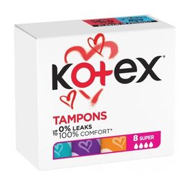 Tampoane igienice KOTEX Super, 8 buc