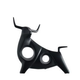 Фигурка "Черный бык" 22 см, керамика