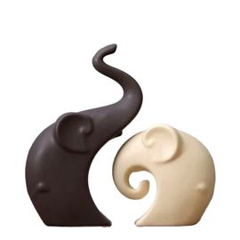Figurina "Elefanti" 29 cm, caramica, 2 buc.