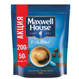 Кофе MAXWELL HOUSE, растворимый, 250 г