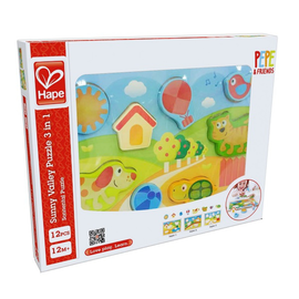 Пазл HAPE 3в1, солнечная долина