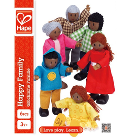 Детский набор мини-кукол HAPE, «Happy Family African American»