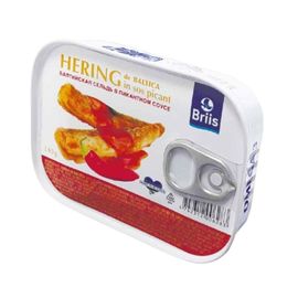 Hering baltic BRIIS, in sos picant, 140 g