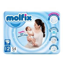 Scutece pentru copii MOLFIX Mini, 3-6 kg, 54 buc
