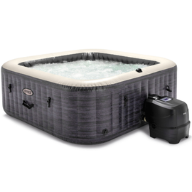Jacuzzi SPA gonflabil INTEX Greystone Deluxe, 211 x 211 x  71 cm, 795 l, 4 persoane