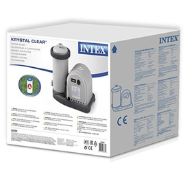 Картриджный фильтр-насос INTEX Krystal Clear C1500, производительность 5678 л/час