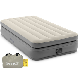 Надувная кровать INTEX Velur Prime Comfort, встроенный электронасос 220В,152 х 203 х 51 см, до 272 кг