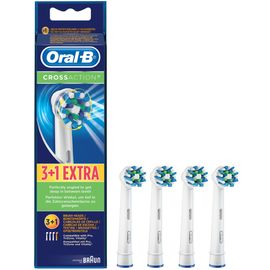 Насадки для электрической зубной щётки ORAL-B Cross Action, белые, 3+1 шт