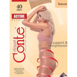 Colant CONTE Active 40 den (Natural) marimea 5
