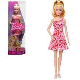 Кукла Barbie MATTEL Модница в платье с цветочным узором