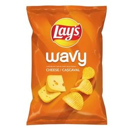 Чипсы LAY`S Wavy, рифленые, сыр, 115 г