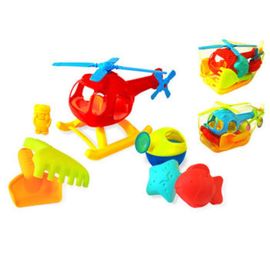 Набор игрушек для песка Вертолет, 7ед, 30x18x15cм