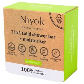 Твердое мыло для душа NIYOK Green Touch, 80 г