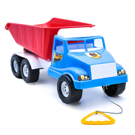 Jucarie cu sfoara, Camion de gunoi "Volant", in asortiment