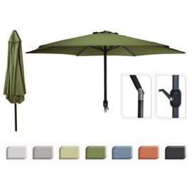 Umbrela pentru terasa AMBIANCE, cu picior flexibi si 6 spite, D 2.7 m