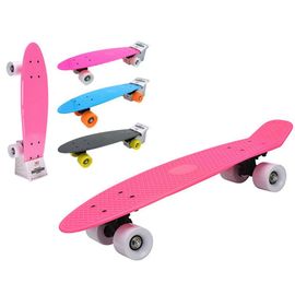 Skateboard XQMAX, in stil racing, roz, 58 х 14 х 9 cm