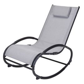 Кресло-качалка, серый, 114 х 62 х 92 см
