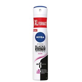 Spray NIVEA B&W Clear Fem, 200 ml