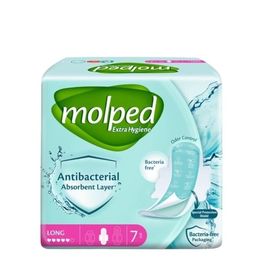 Прокладки критические MOLPED Antibacterial, Long, 7шт