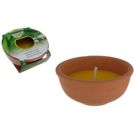 Lumanare parfumata ProGarden, Citronella, candelabru din ceramica, outdoor, D 15,13 cm