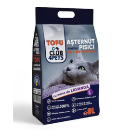Наполнитель CLUB4PETS, TOFU, с запахом лаванды, 8 л, 3.3 кг