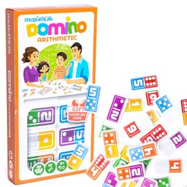 Настольная игра MAXIMUS Арифметическое домино, 28 карточек